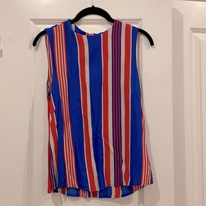 & Other Stories Red, White, and Blue Striped Tank Top